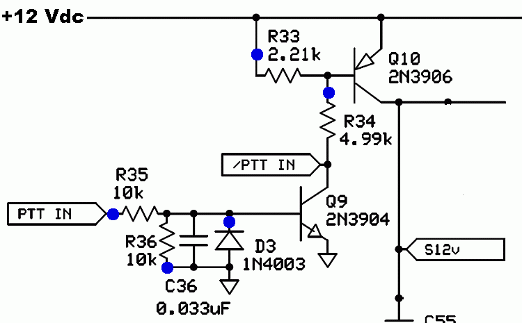 PTT Circuit Schematic